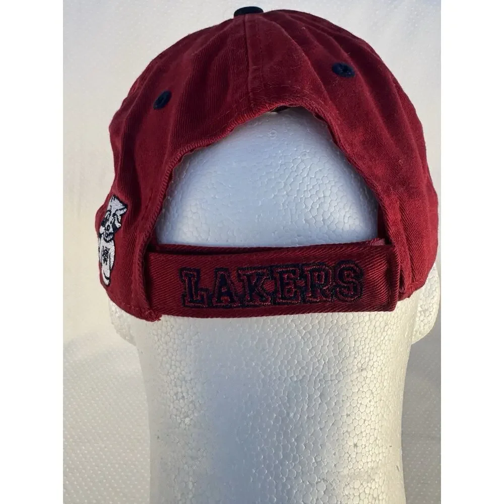Southwestern Oregon SWOCC Lakers Baseball Hat Men's One-Size Red w/ Rocky Racoon - Picture 4 of 7
